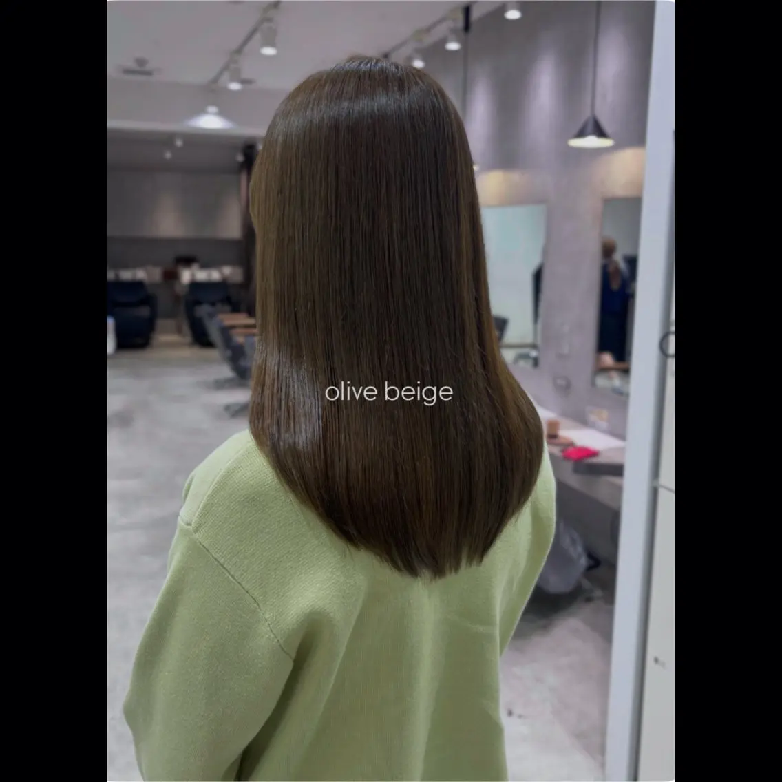 ロング カラー カット ヘアカラー カミヤ ミウのヘアスタイル