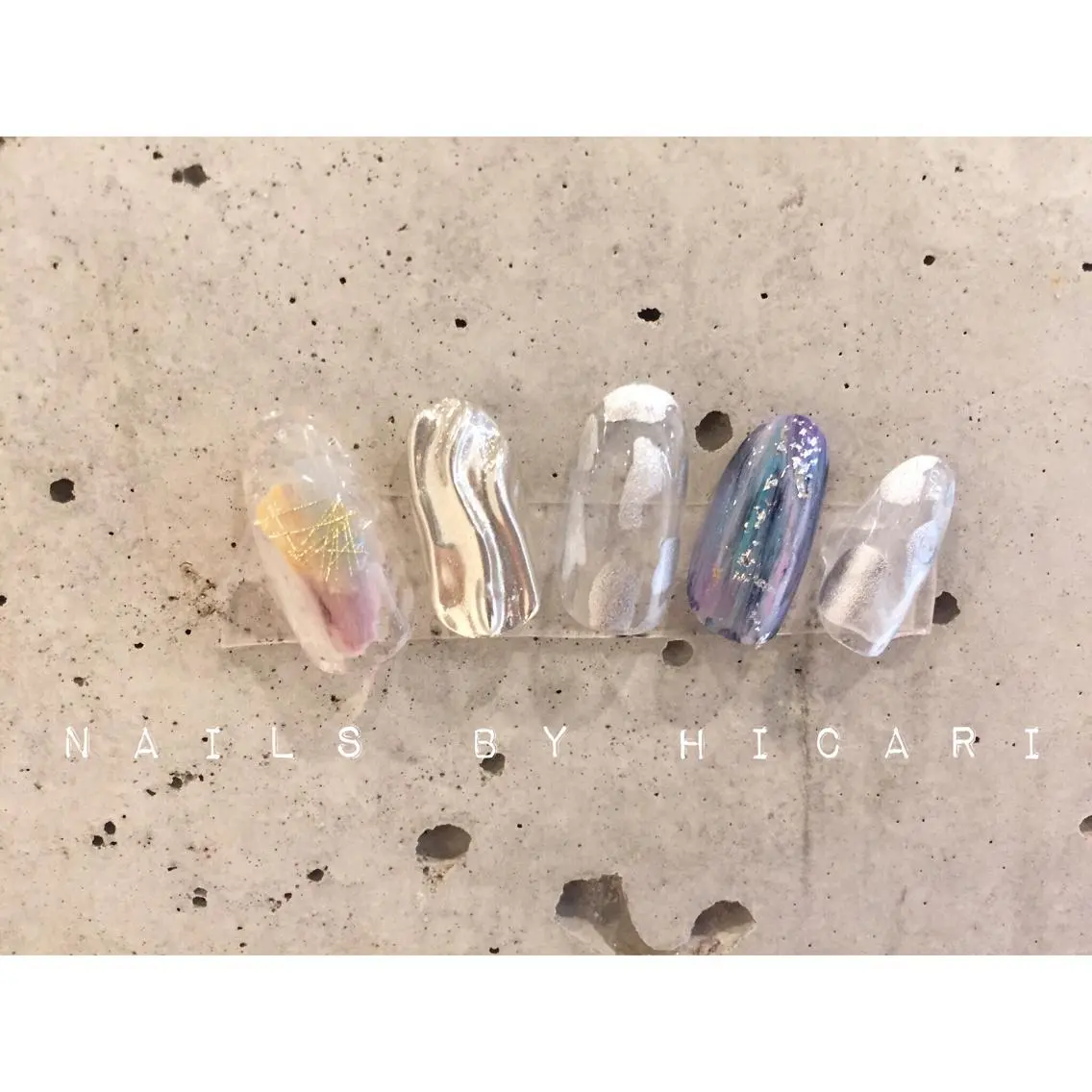 カラー ネイル マツエク・マツパ illum hicariのネイルデザイン