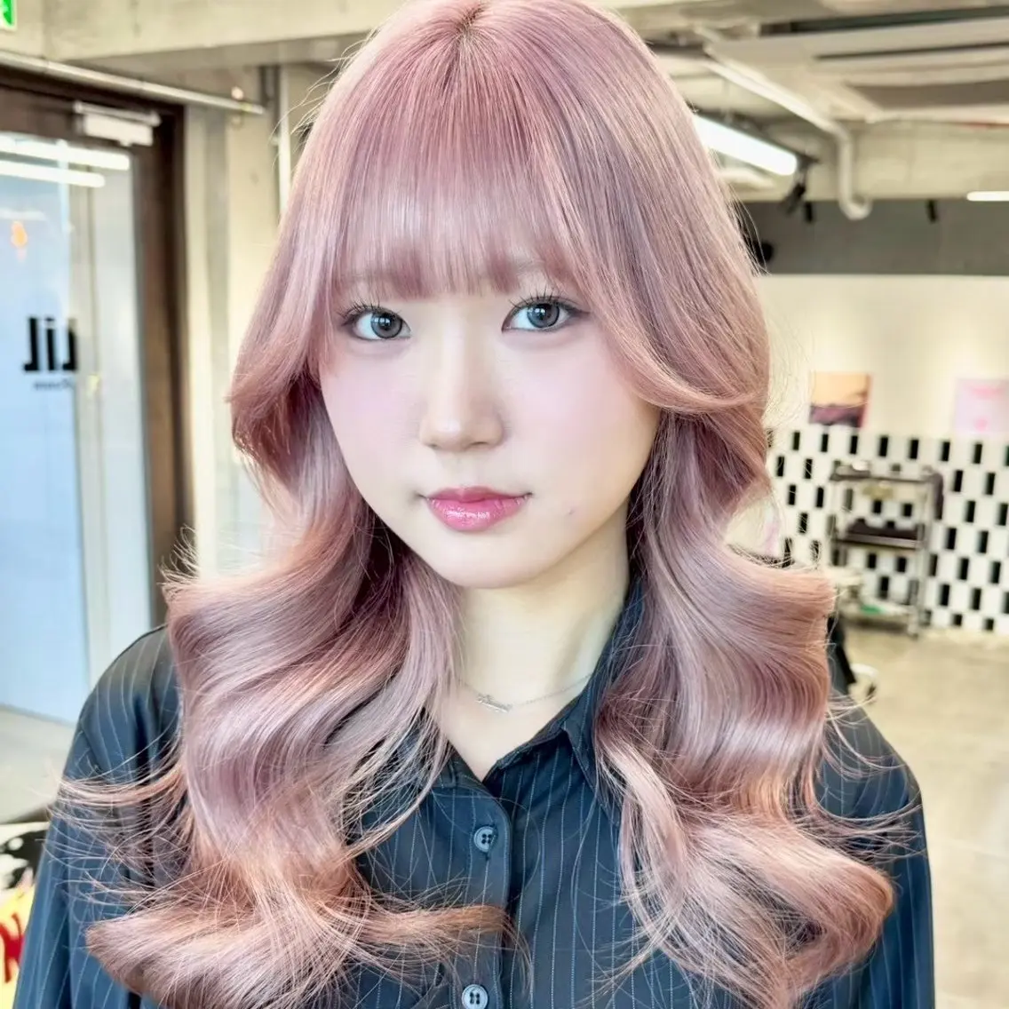 ミディアム カラー パーマ ヘアアレンジ メンズ ヘアカラー ⭐️ハイトーン⭐️ 💕SAKURA💕のヘアスタイル