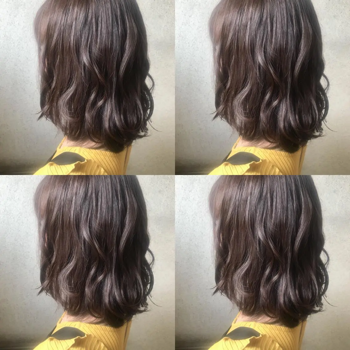ミディアム カラー ヘアカラー トリートメント 小栗 麻衣のヘアスタイル