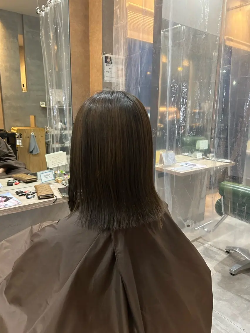 女性のみカット練習モデル⚠︎ミディアム（肩くらい）の写真