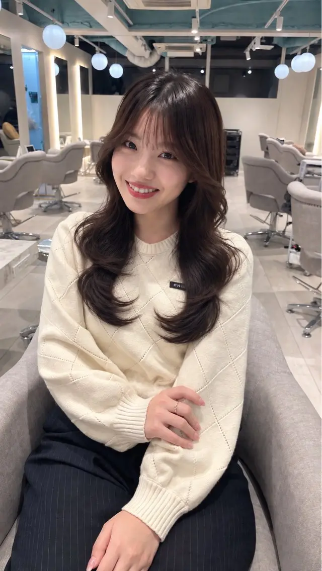 ロング カット トリートメント メンズ/レディース ◎  根本 彩永のヘアスタイル