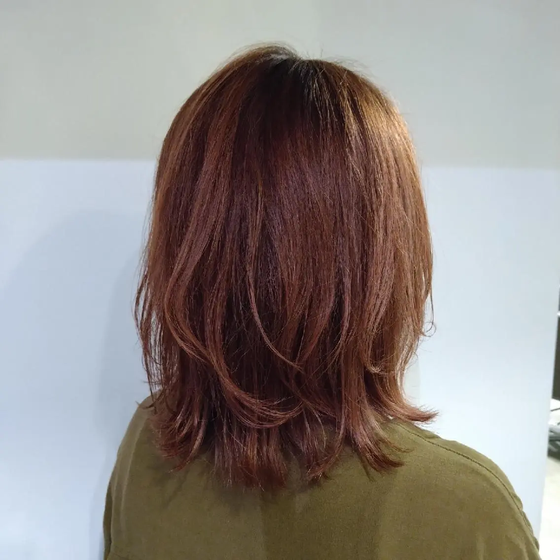ミディアム ボブレイヤー ボブ レイヤーカット ducca/ kariyaのヘアスタイル