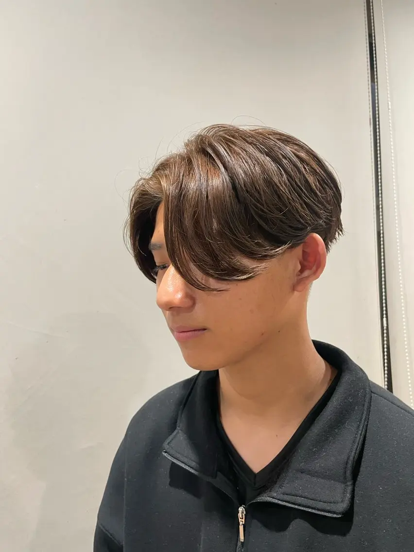 ショート パーマ メンズ メンズパーマ ニュアンスパーマ カット パーマ トリートメント ヘッドスパ ヘアセット 美髪/透明感/レイヤ ーTATSUKI☘️のヘアスタイル