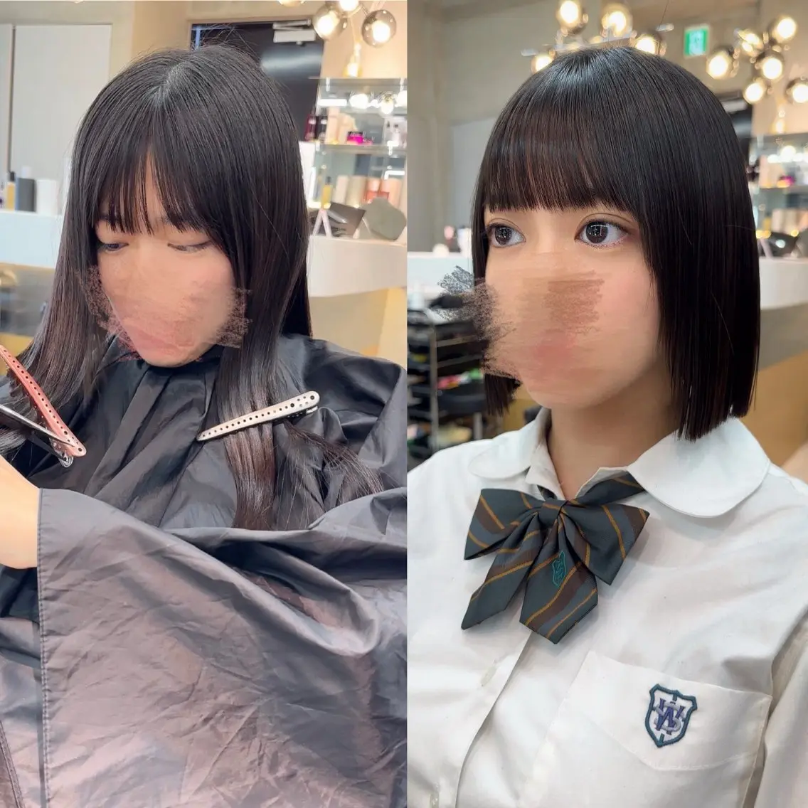 ミディアム カット 縮毛矯正 トリートメント ✨髪質改善特化✨副 店長椎葉信乃介のヘアスタイル