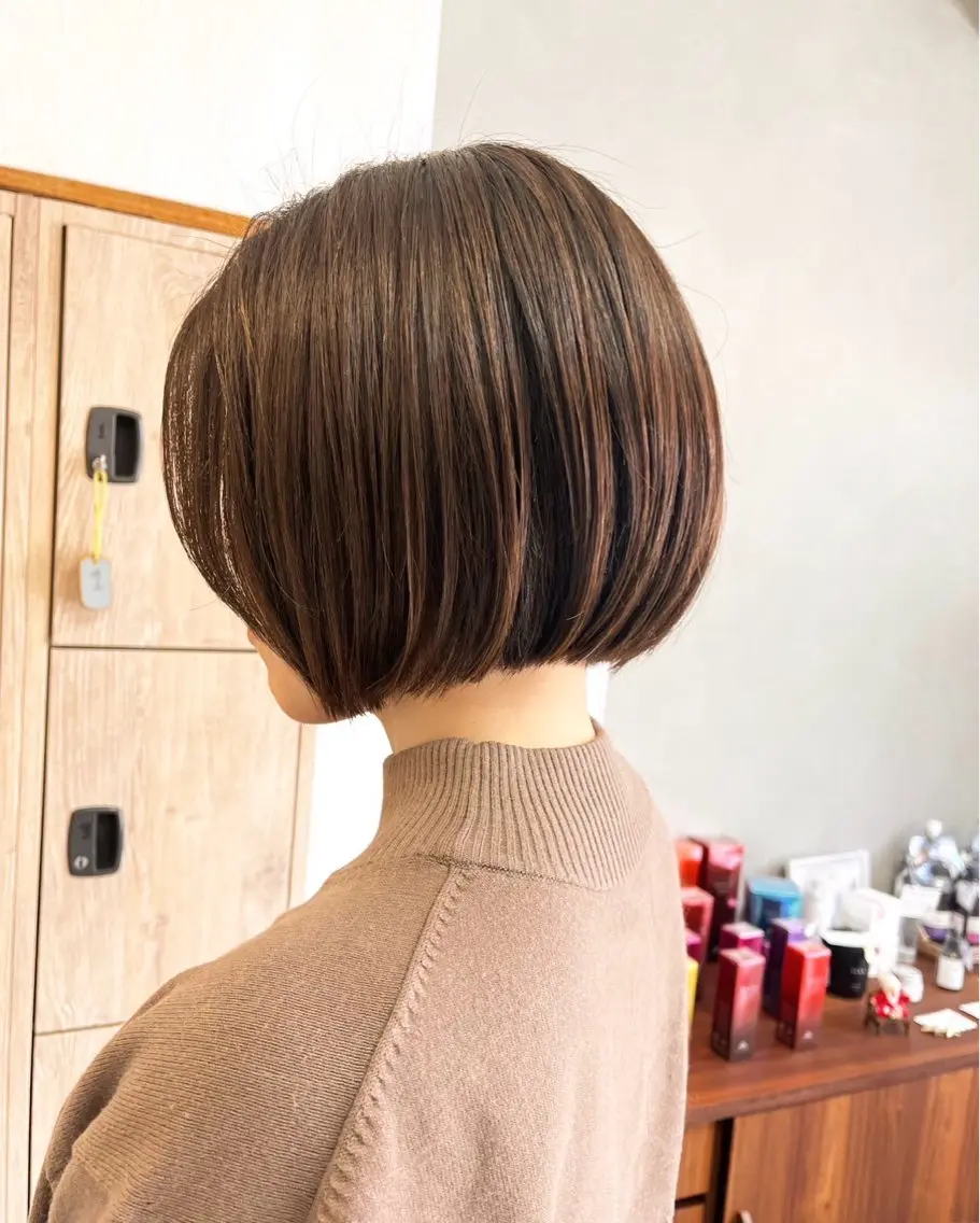 ショート ボブ よしおか†❤︎ 【縮毛矯正/ツヤ髪】のヘアスタイル