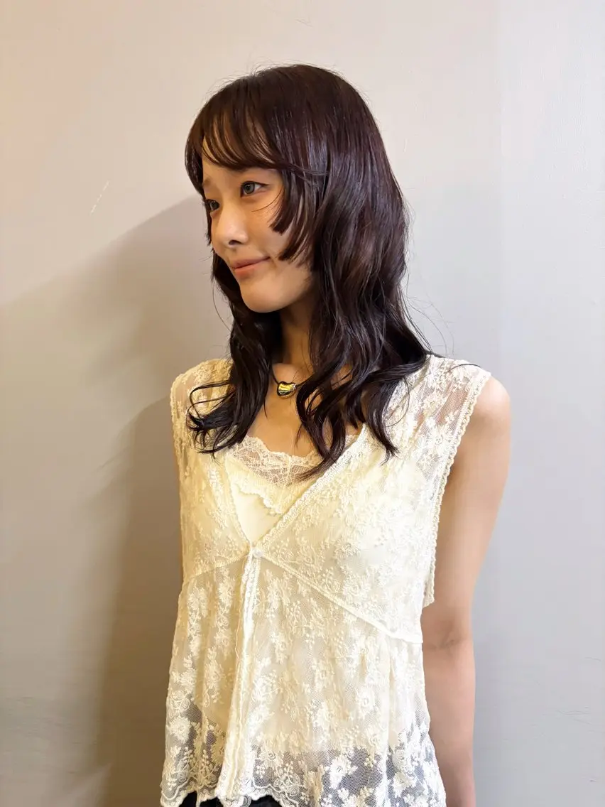 カラー ヘアカラー ハイトーン レイヤー🎀meiのヘアスタイル
