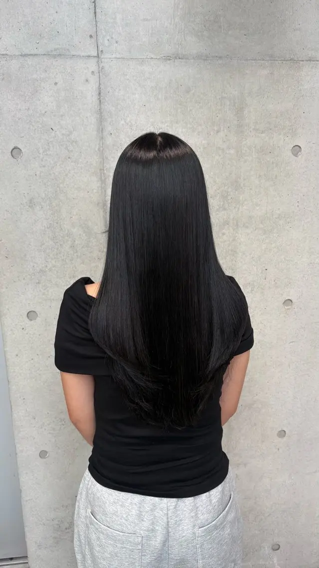ロング カラー パーマ ヘアアレンジ メンズ グレージュ 髪質改善 縮毛矯正 トリートメント 赤み消し艶カラー/美 髪☘️Reika☘️のヘアスタイル