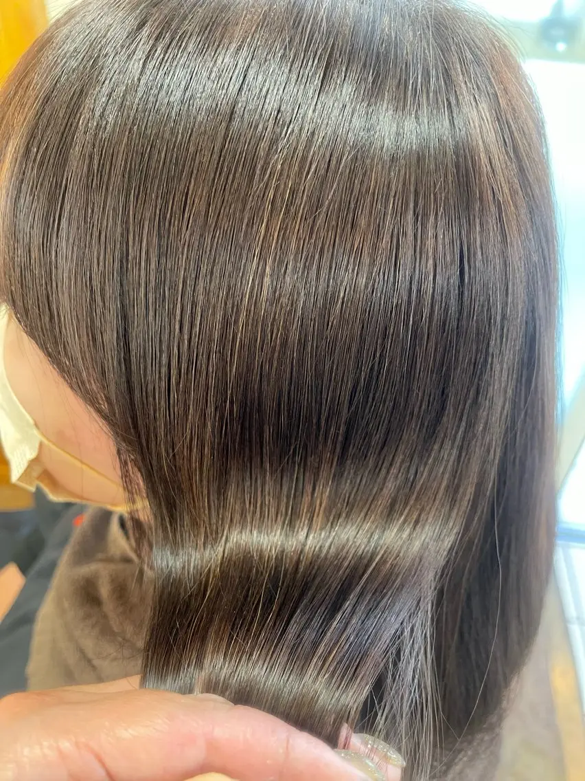 セミロング ヘアカラー トリートメント ヘッドスパ LAPIS南一の沢店 山野井のヘアスタイル