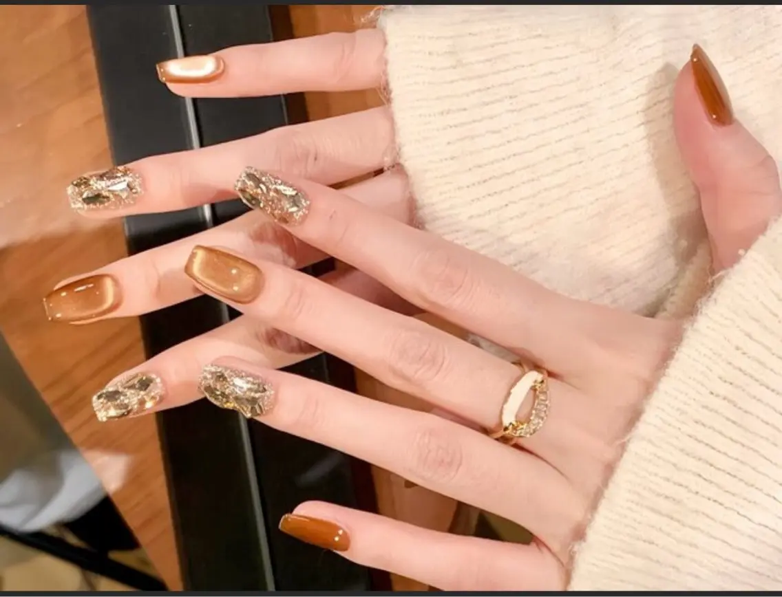 ネイル ハンドネイル H3 Nail Tsuki🦋💙のネイルデザイン