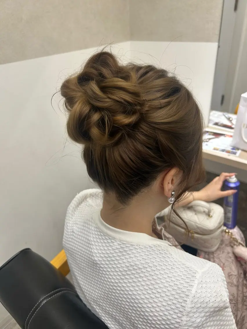 セミロング ヘアセット GiseL yumaのヘアスタイル