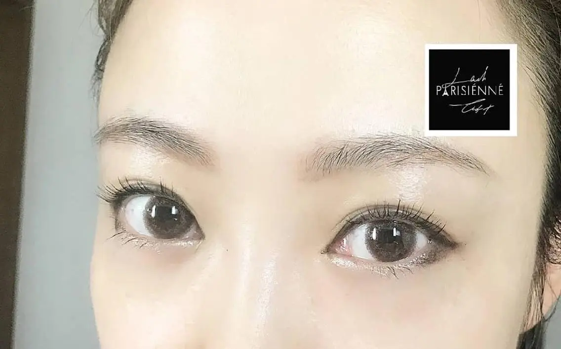 マツエク・マツパ パリジェンヌラッシュリフト 一重×まつ毛パーマ LATTE eyelashのマツエク・マツパデザイン