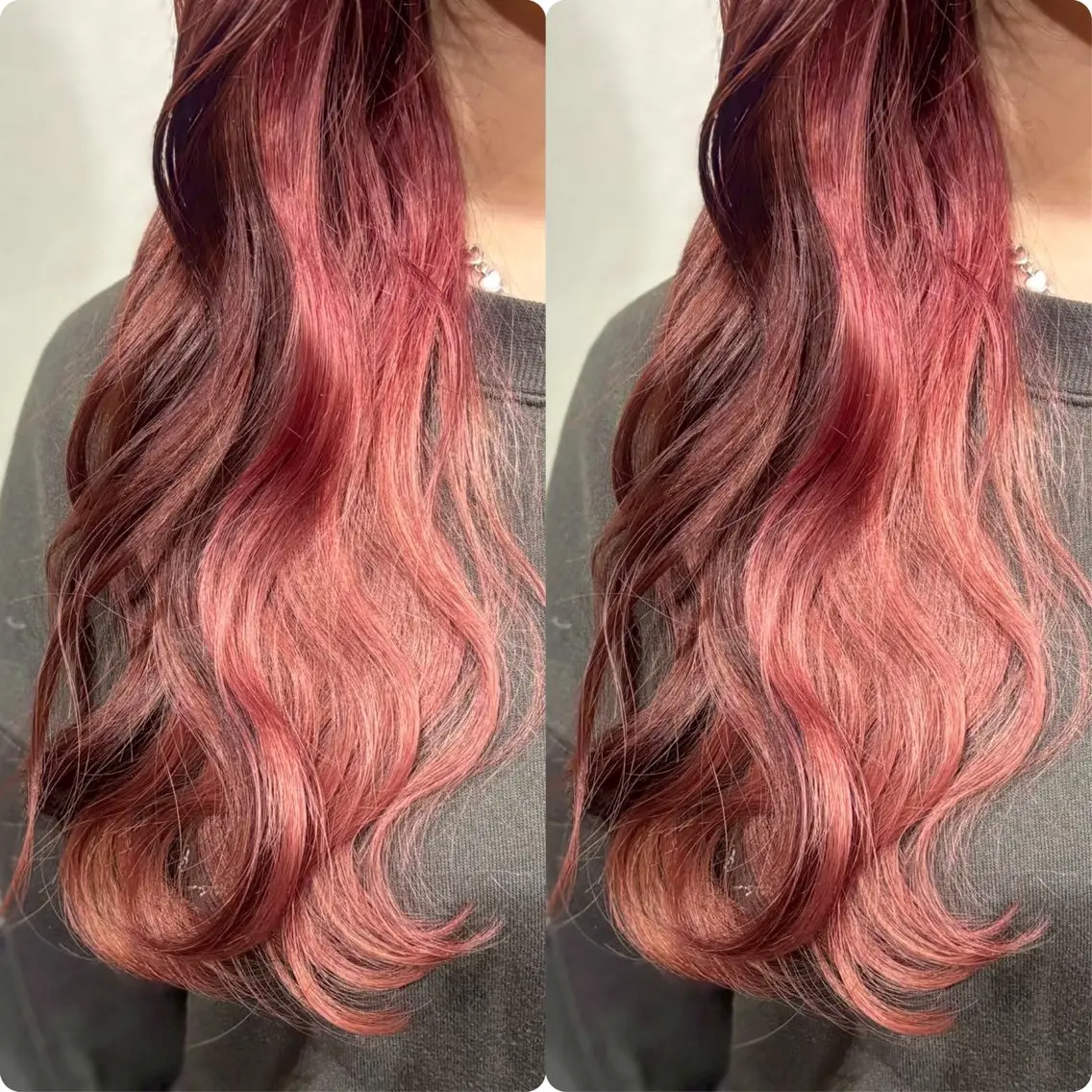 ロング カラー 切っぱなし💇‍♀️ イヤリング🎨龍之介のヘアスタイル
