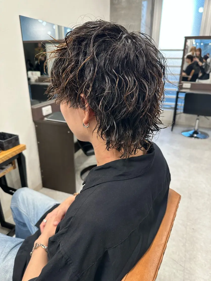 セミロング パーマ メンズ メンズ似合わせ🪞 kotoriのヘアスタイル