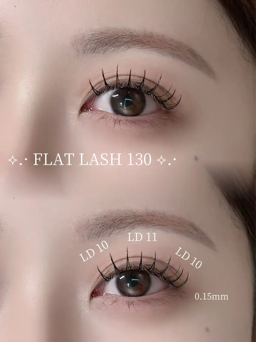 フラットラッシュ【180】⭐️フルボリュームで華やかな目元に✨の写真
