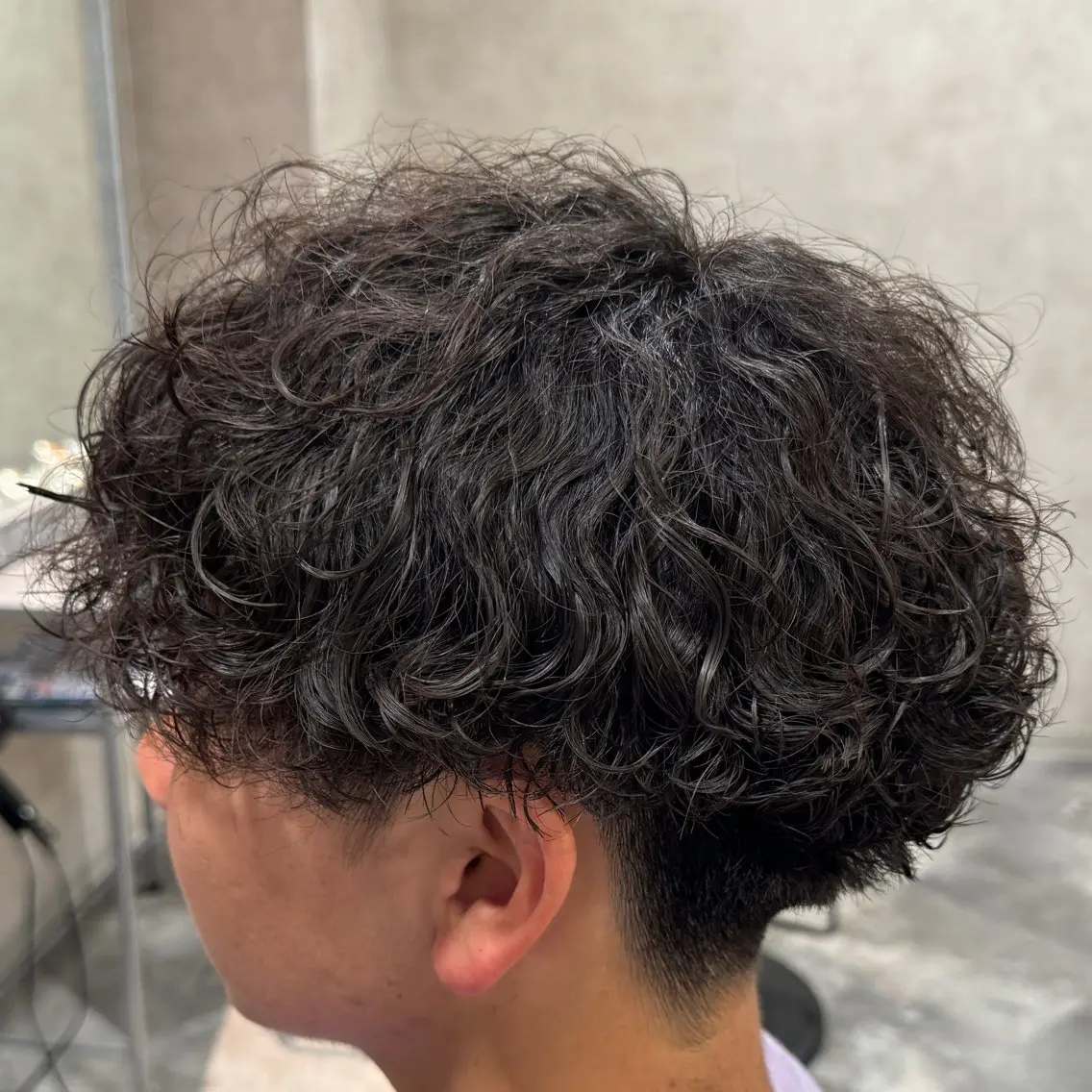 🎁【パーマ専用ワックス付き】🎁【メンズカット】波巻きパーマの写真
