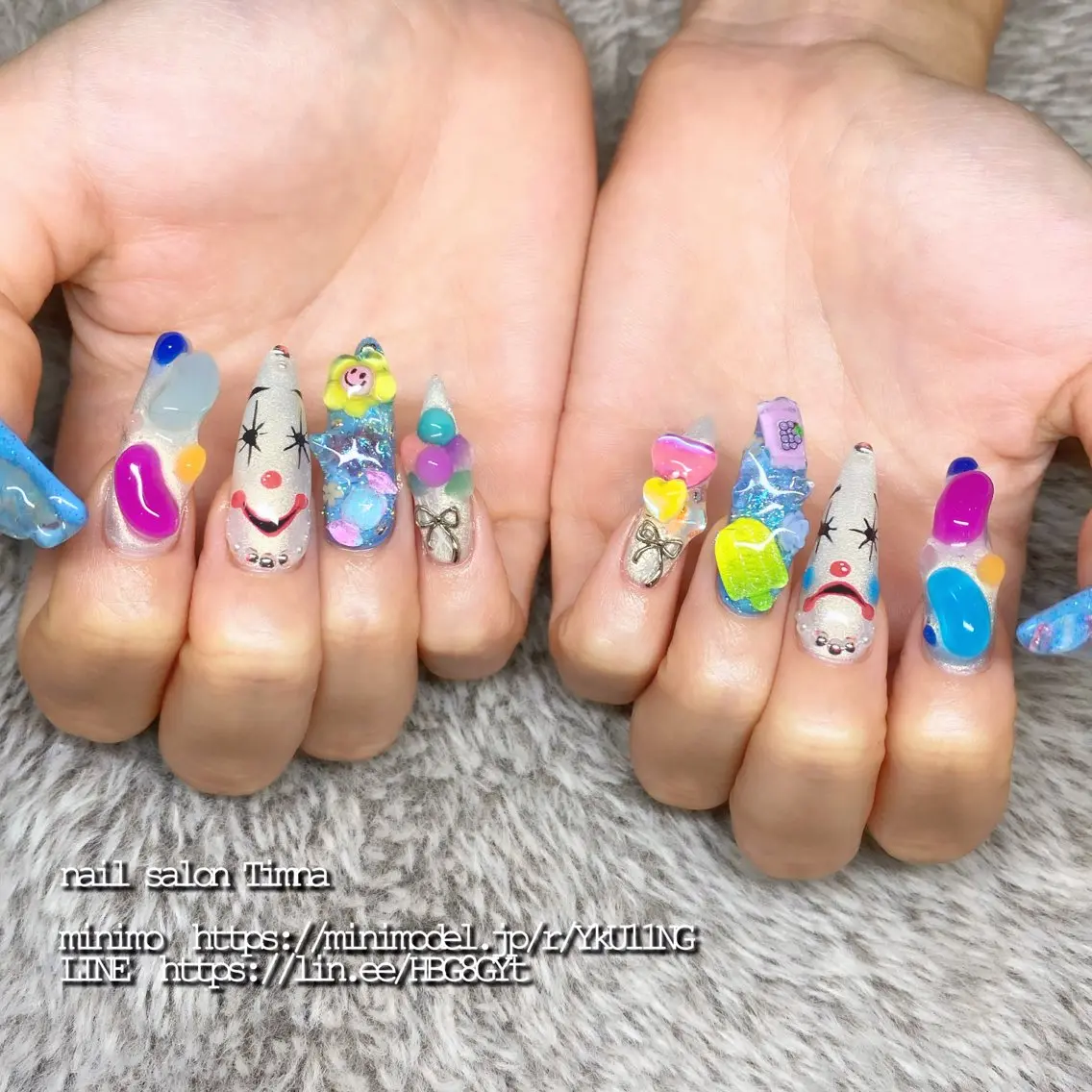 ロング ハンドネイル NAILSALON 🍔Timna🍟のネイルデザイン