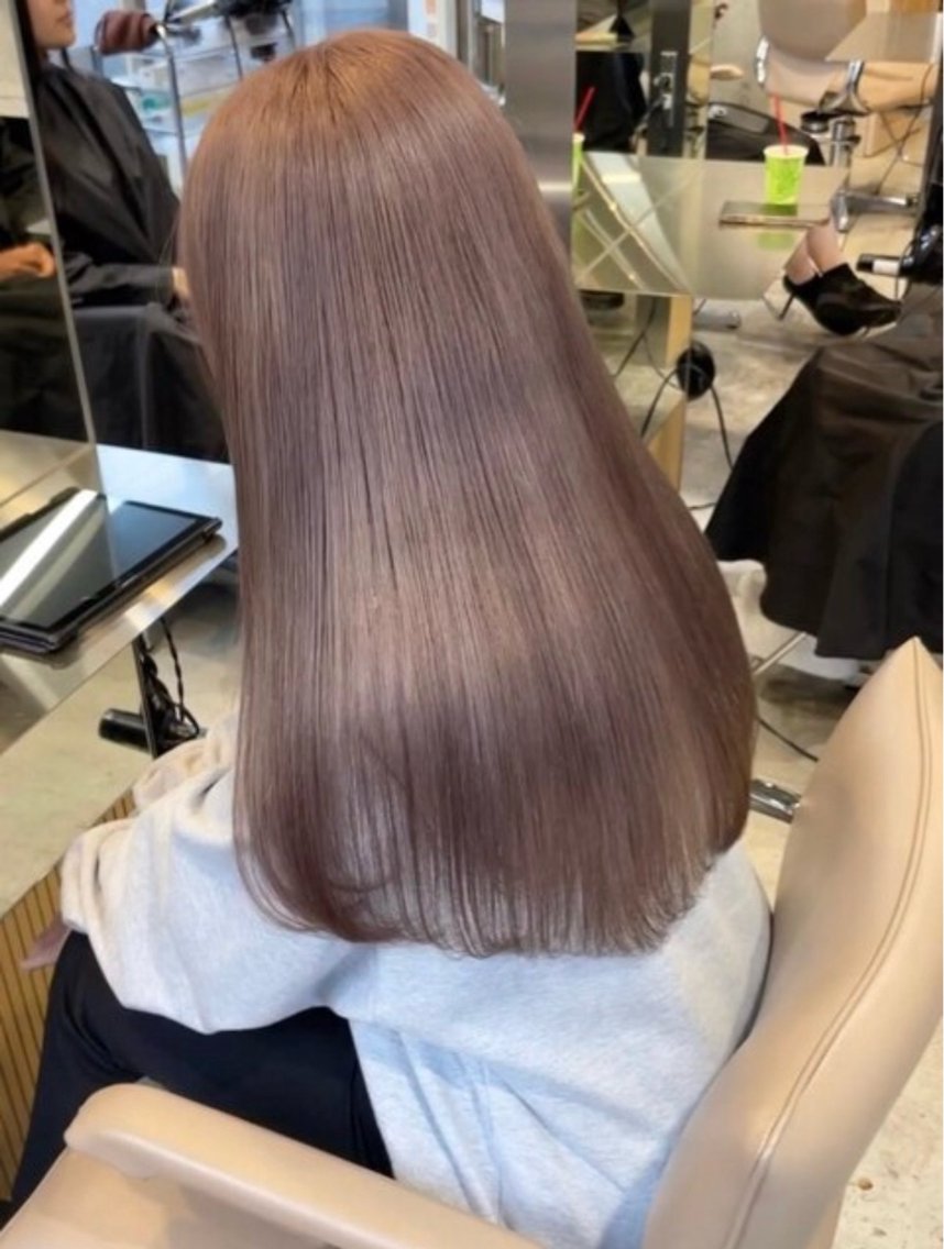 カラー ベージュカラー ブリーチ 透明感カラー ダブルカラー ミルクティーベージュ ヘアカラー あつき/パーマ/縮毛 /ブリーチ特化🌟のヘアスタイル