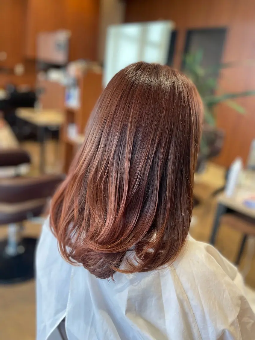 ミディアム 仙石 愛のヘアスタイル