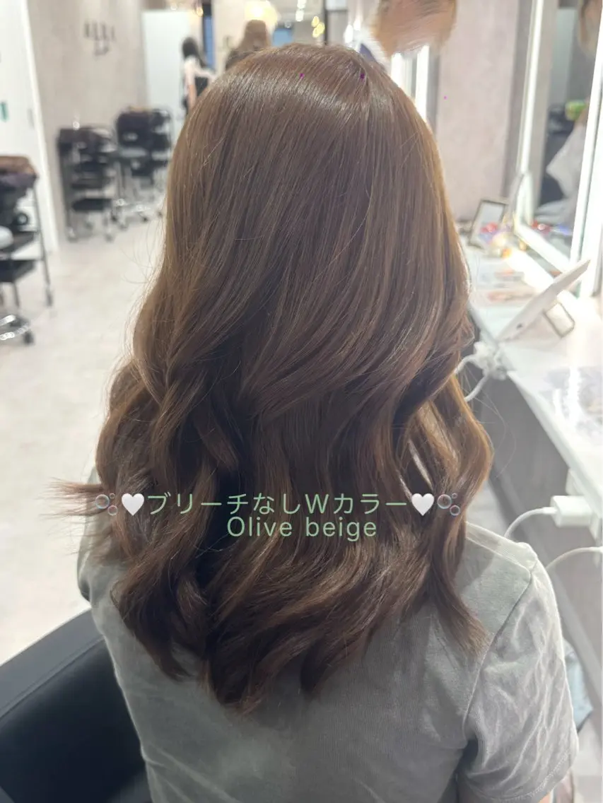 『 .3月限定‪‪.❤︎‬ブリーチなしwカラー』🩷ブリーチなしColor➕艶カラー🩷の写真