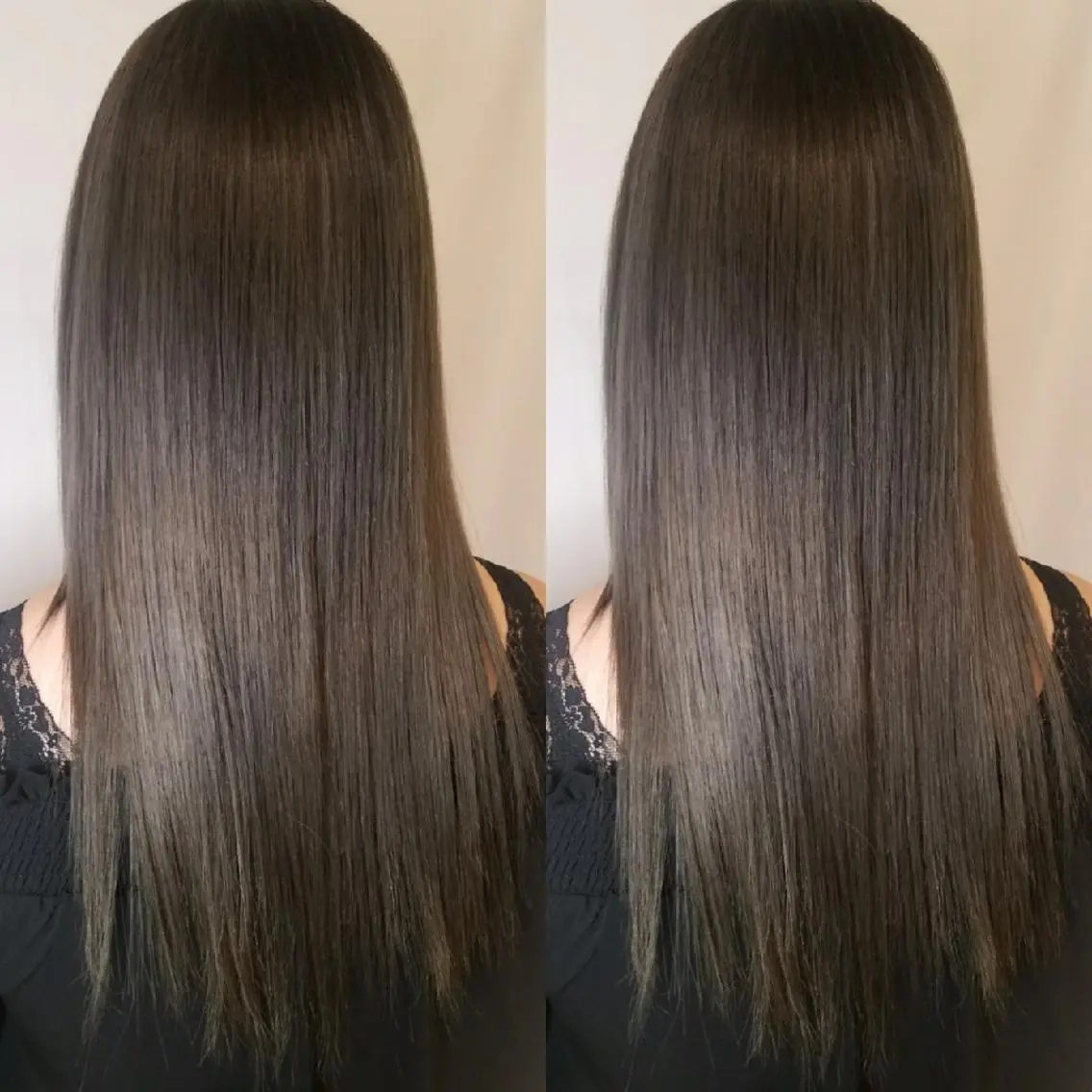 ロング カラー グレージュ トリートメント ヘアカラー トリートメント 美谷添（ミヤゾエ） まどか大人ヘアサロンのヘアスタイル