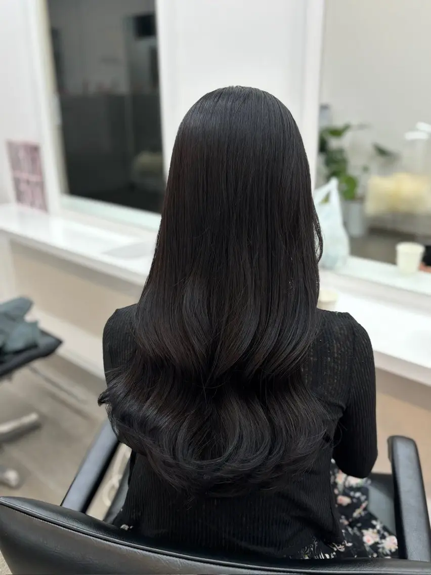 ロング カット パーマ トリートメント 🎀ロングカット/ 艶カラー🩰rioのヘアスタイル