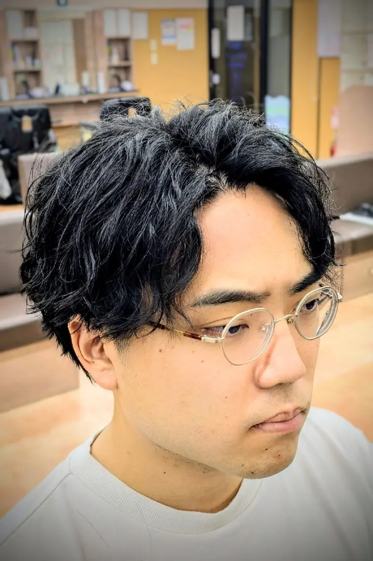ミディアム 理容プラージュ燕三条 福井のヘアスタイル