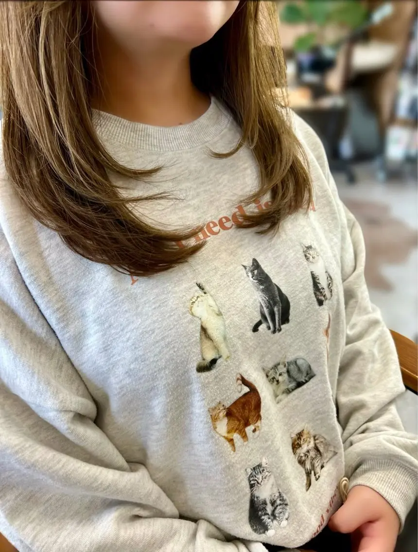 ロング カラー レイヤーカット カット ヘアカラー トリートメント hair works raptureのヘアスタイル