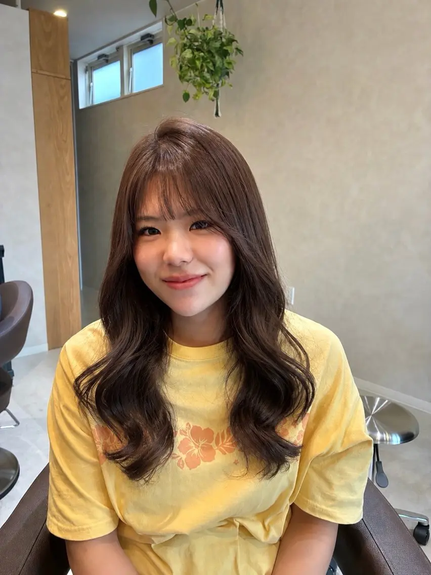 ロング 透明感カラー/大城 かえでのヘアスタイル