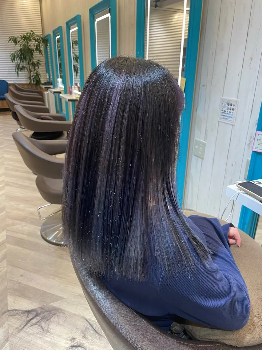 ロング カラー ブリーチカラー🤍 ききのヘアスタイル