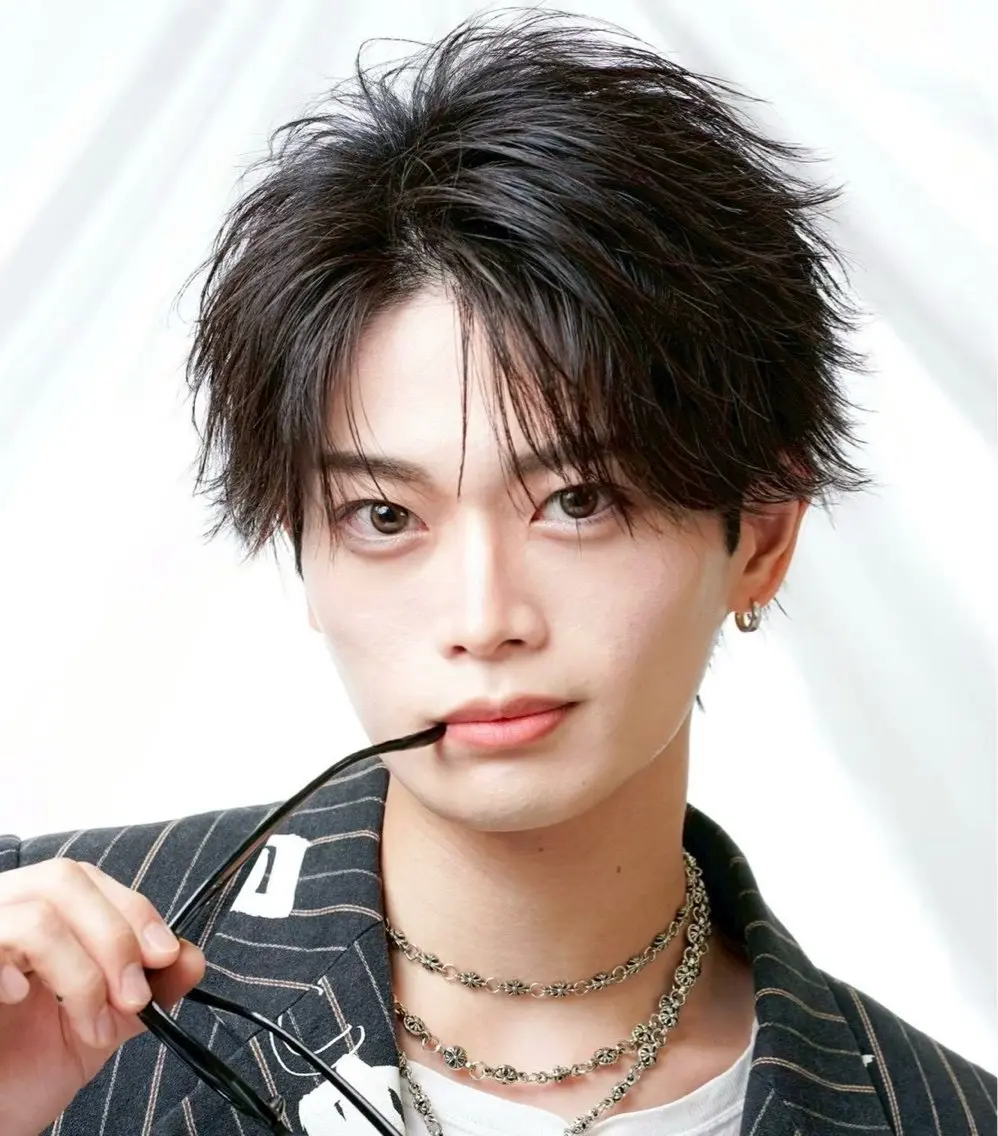 カラー パーマ メンズ 藤田 陸斗のヘアスタイル