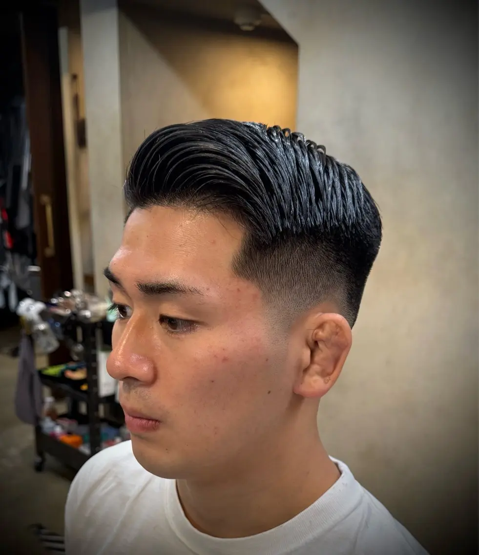 ショート メンズ フェードカット カット 坂本 虹昂のヘアスタイル