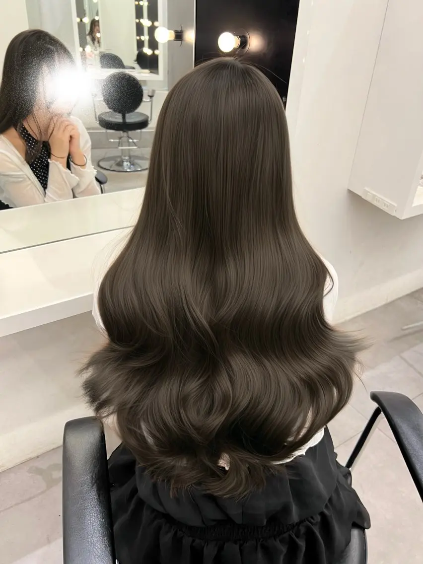 ロング カット ヘアカラー トリートメント しゅういち/赤み消し カラー特化のヘアスタイル