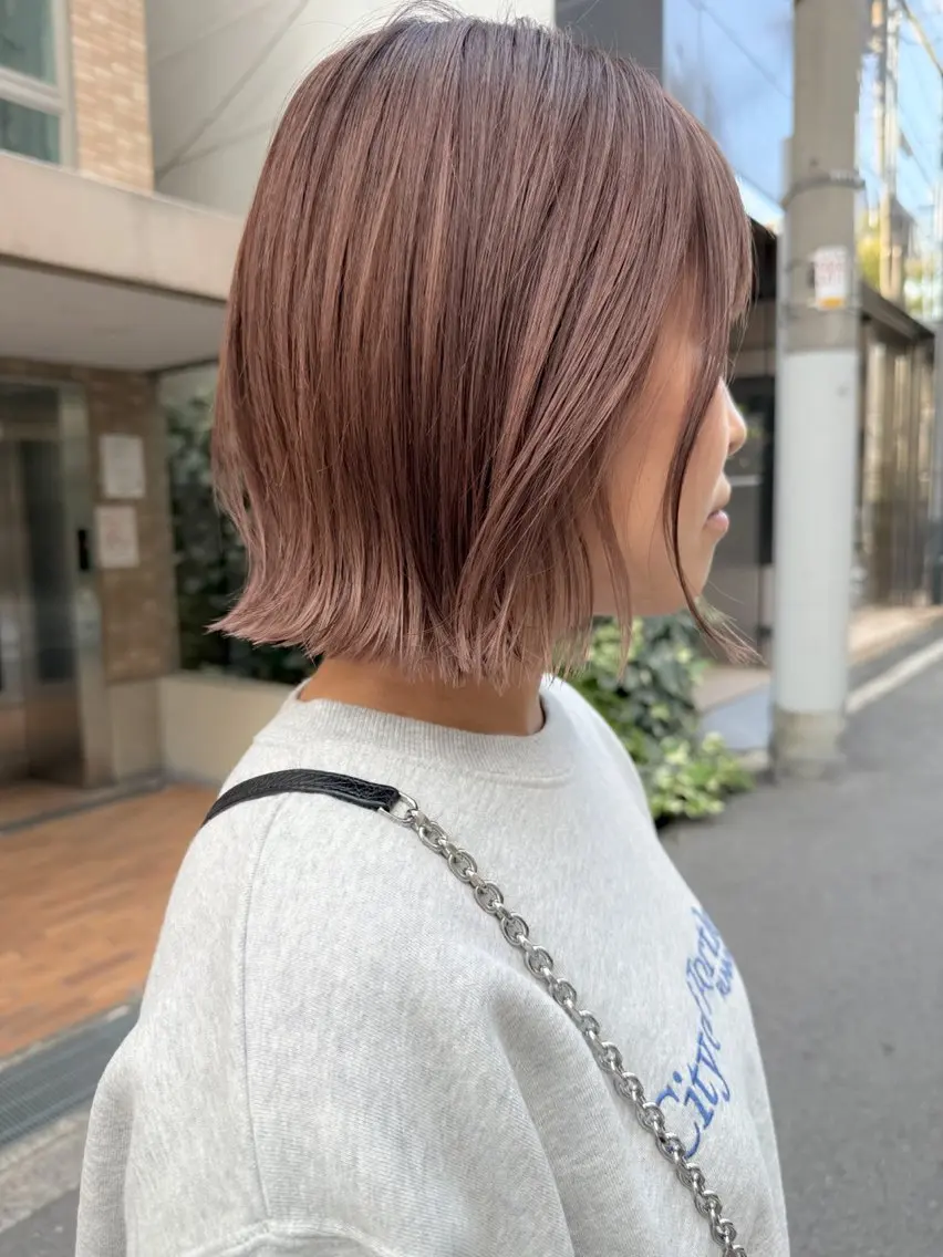 ショート カラー 谷町/Le'a /竹原しおなのヘアスタイル