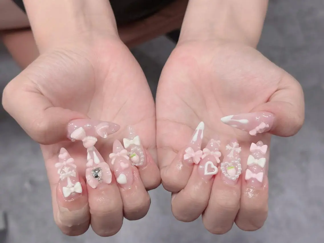 ネイル フレンチネイル ジェルネイル ハロウィン 韓国ネイル マグネットネイル ハンドネイル H.baby Nail Salonのネイルデザイン