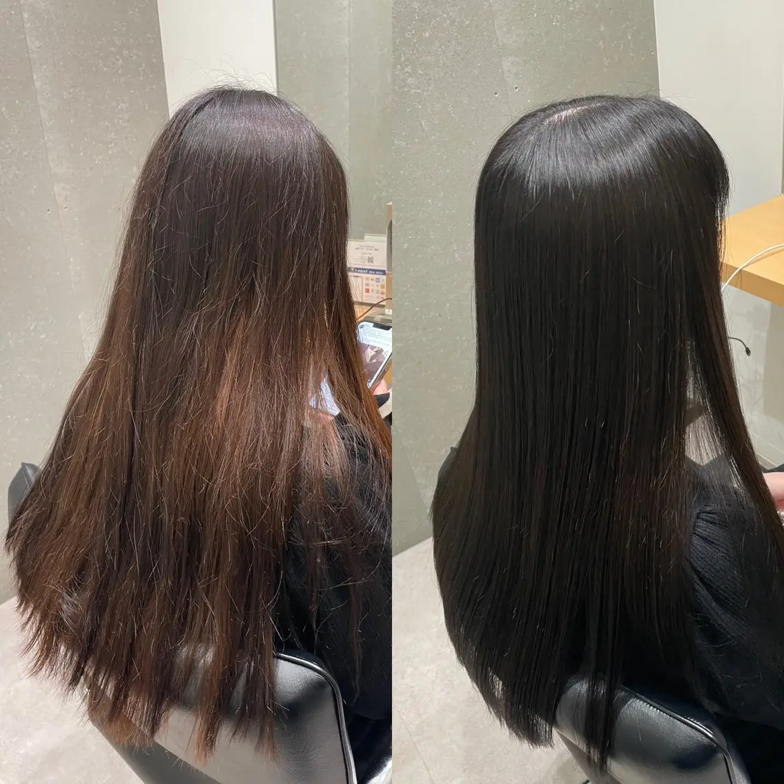 セミロング カラー 髪質改善 カット ヘアカラー トリートメント 髪質改善ヘアケア 艶髪特化/上田のヘアスタイル