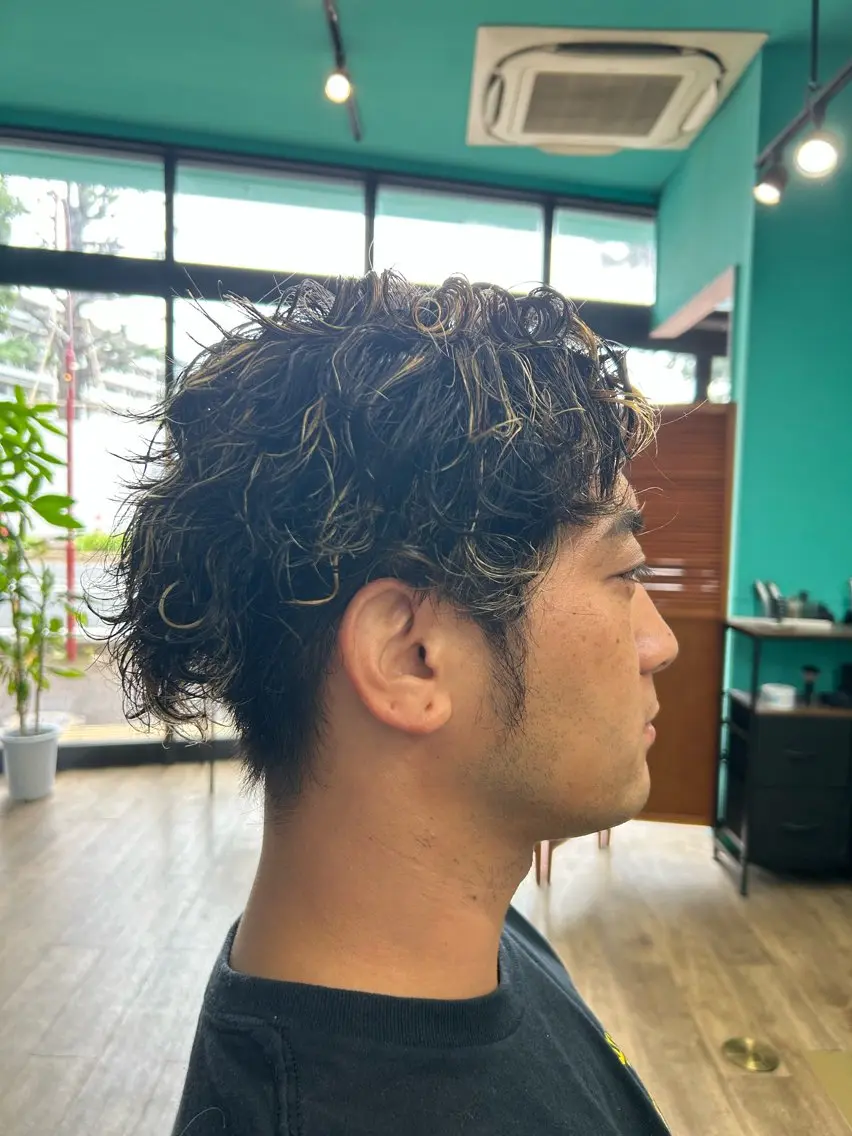 パーマ メンズ メンズパーマ 長谷川 央のヘアスタイル