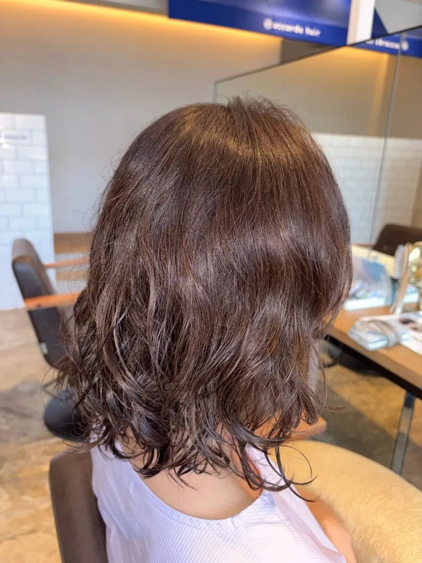 ショート カラー ブラウンカラー 嶋津 愛叶のヘアスタイル