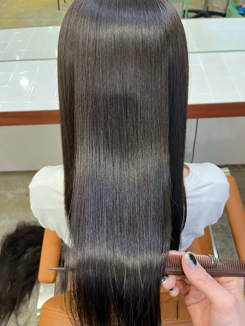 ロング Sanaダブルカラー ✨️パルコ徒歩1分のヘアスタイル