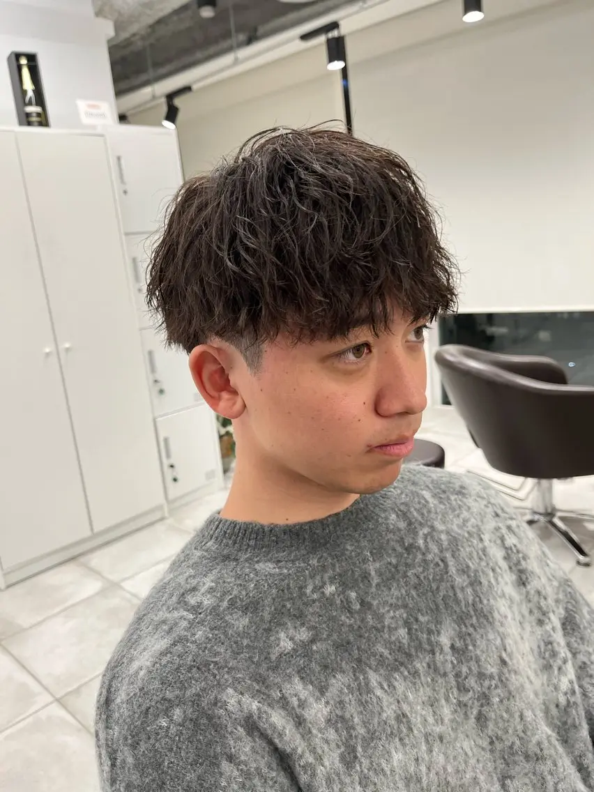 ショート パーマ メンズ 🏆メンズヘア特化 🥇代表りんぺーのヘアスタイル