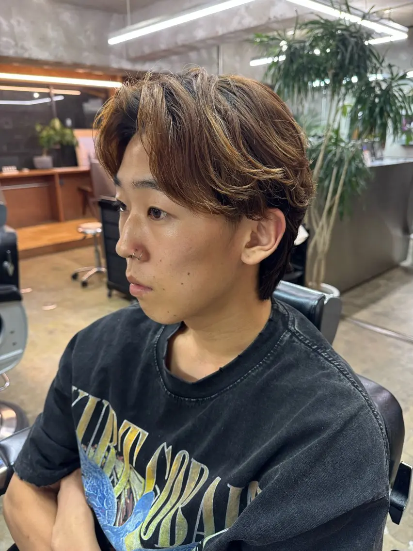 ショート パーマ メンズ フェザーパーマ メンズパーマ 高橋大和/ メンズ特化美容師のヘアスタイル