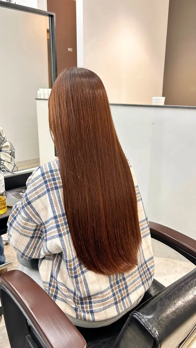 ロング カラー ヘアカラー トリートメント ボブ/暖色カラー 🎧 kei 🎀のヘアスタイル