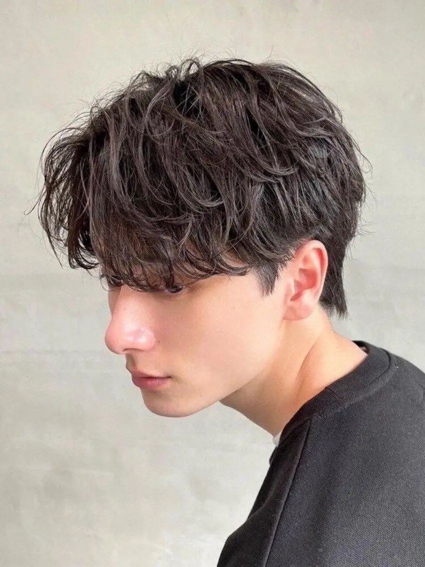ショート パーマ メンズ 伊藤 蒼彩のヘアスタイル