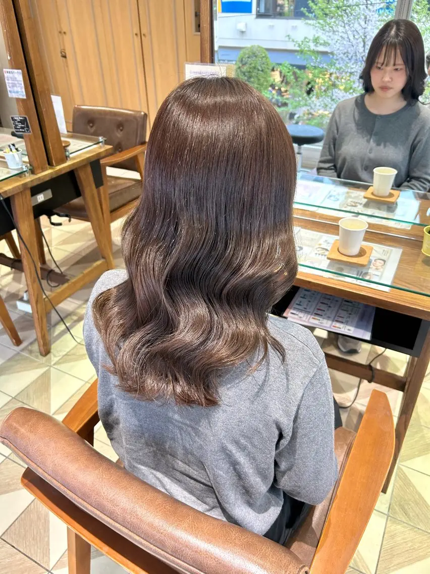 セミロング カラー ヘアアレンジ ヘアカラー 吉水 彩乃 /ボブ/艶感カラーのヘアスタイル