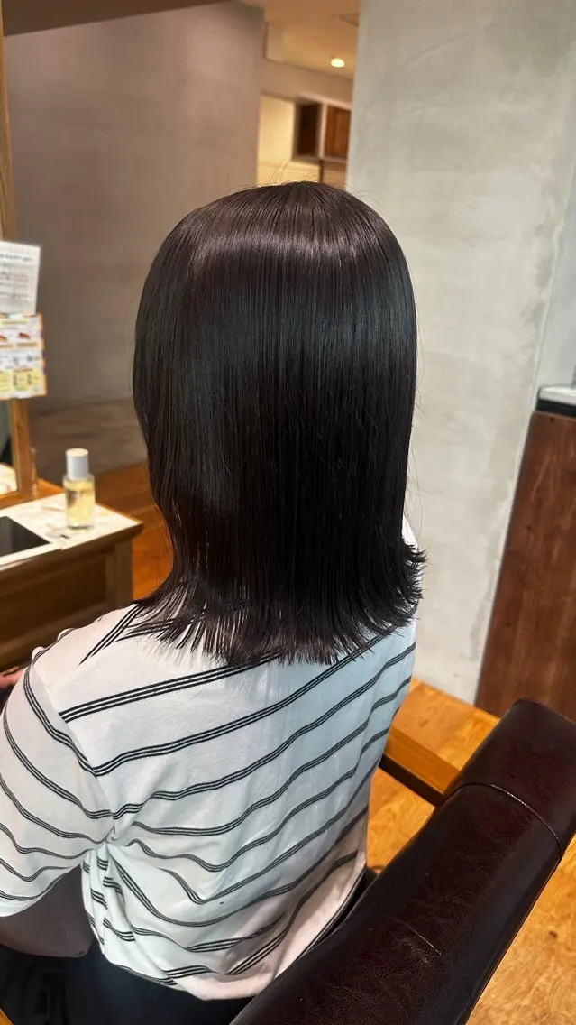 ミディアム カット 後藤 梨乃のヘアスタイル
