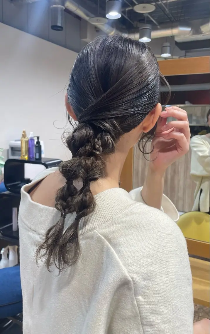 ヘアアレンジ たけみ りさのヘアスタイル