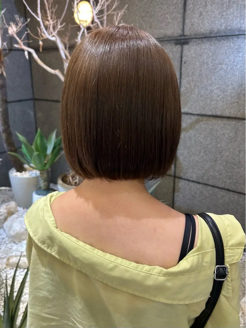 ミディアム 髪質改善 ヘアカラー 🇰🇷レイヤー/ト レンドまつげ🎀ミキのヘアスタイル