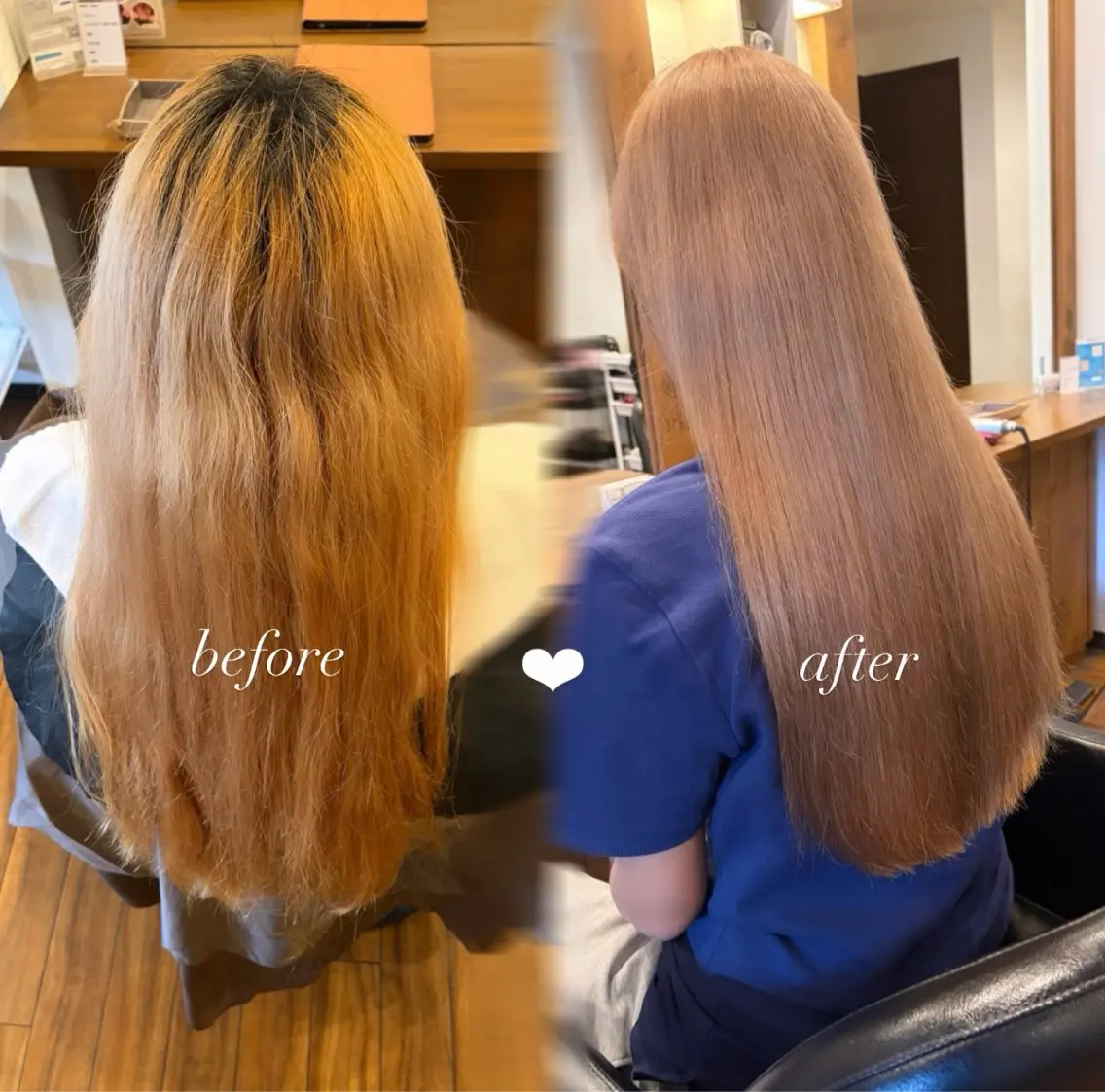 ロング カラー ベージュカラー ブリーチ ミルクティーベージュ カット ヘアカラー トリートメント カラー/美髪縮毛矯正 💞/mao⟡のヘアスタイル
