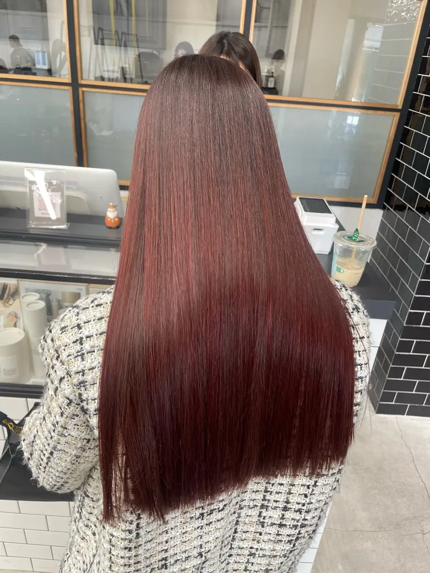 【minimo特別価格‼︎】酸性ストレート ダメージを最小限に癖のある髪を伸ばします‼︎表面のアホ毛が気になる方にも‼︎の写真