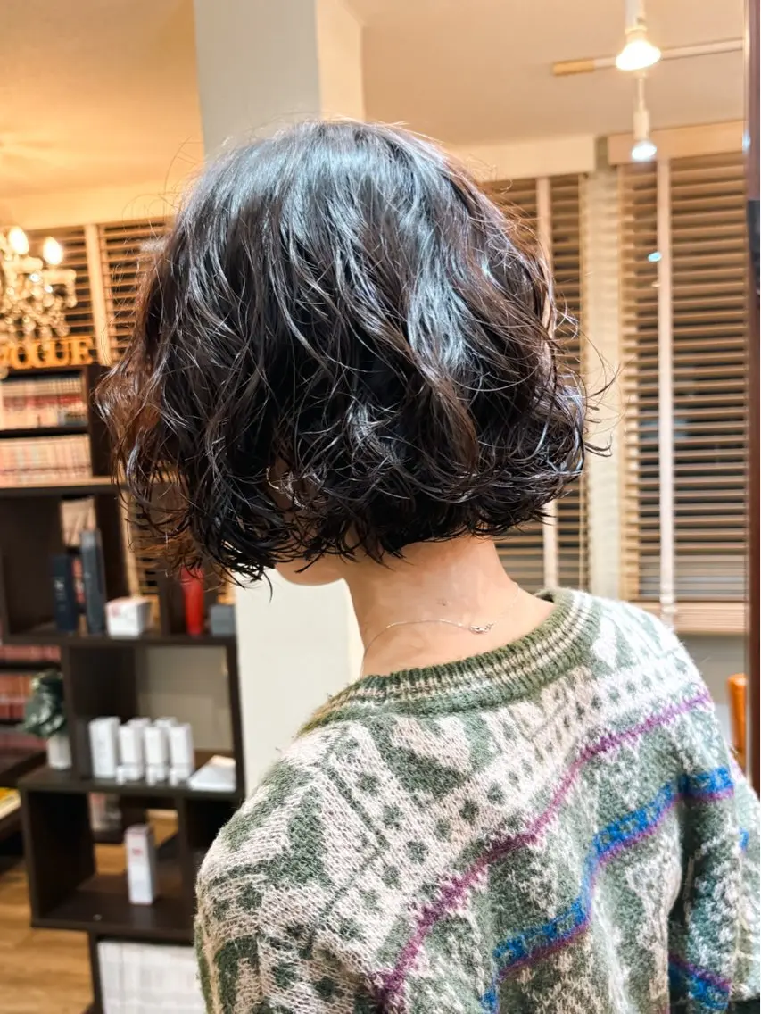 ショート パーマ カット パーマ トリートメント レイヤー/パーマ /縮毛/ 宮本 泰周のヘアスタイル